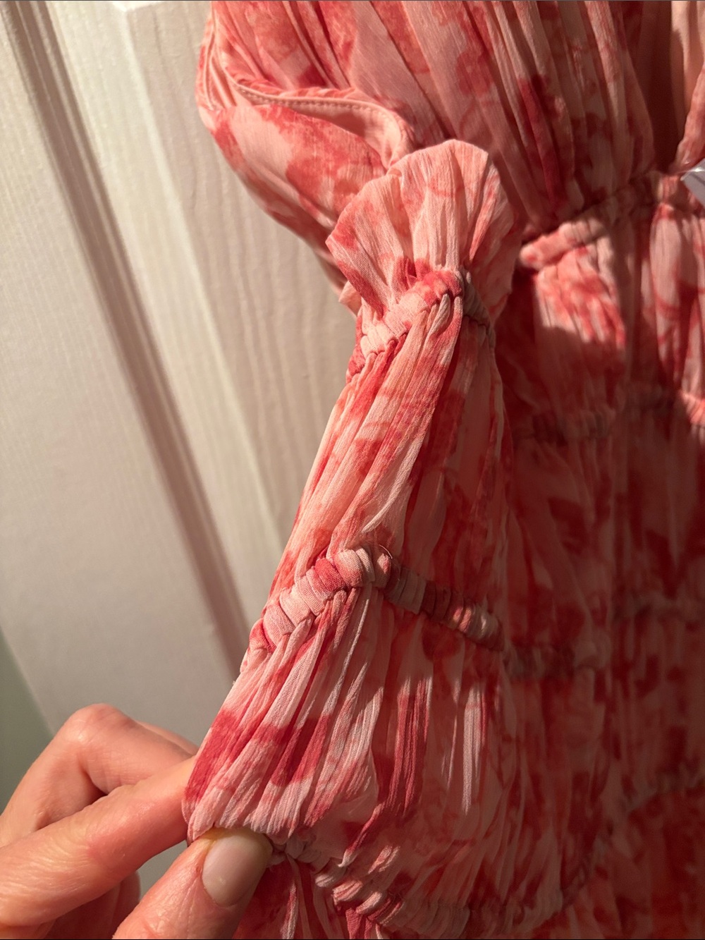 Abercrombie & Fitch Ruched Flowy Maxi Dress - Picture 12 of 16
